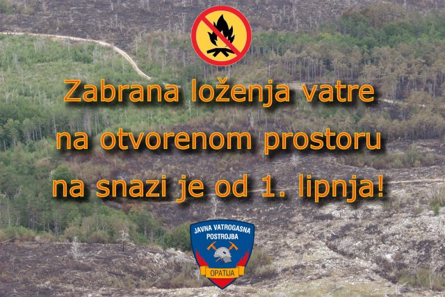 Zabrana loženja vatre na otvorenom prostoru